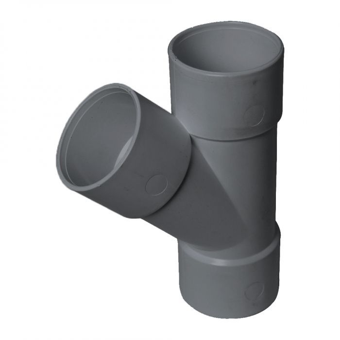 FloPlast ABS Solvent Weld Waste - Branch - 40mm Grey - WS43G