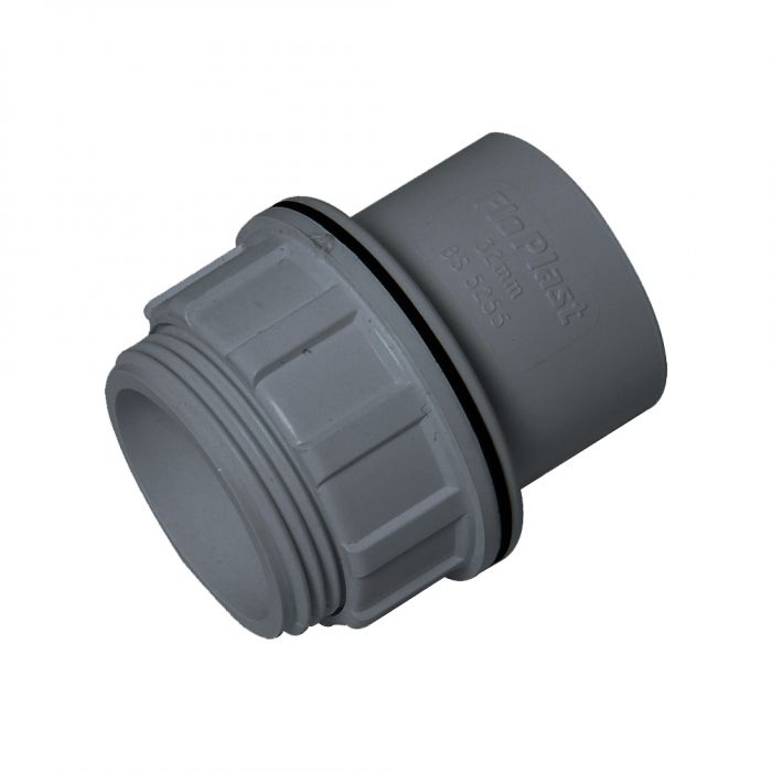 FloPlast ABS Solvent Weld Waste - Tank Connector - 40mm Grey - WS61G