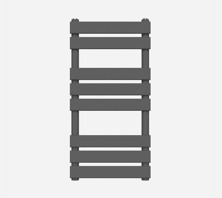 Flat Panel Towel Radiator - 1200mm x 600mm - Anthracite - 391382