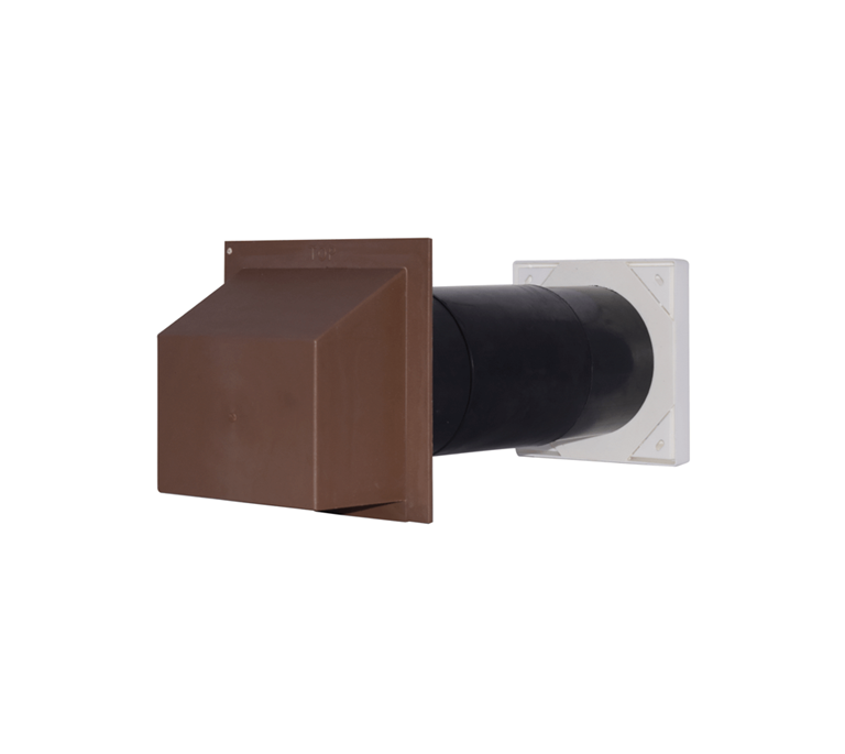 Airflow Circular Core Drill Vent with Draught Resistant Cowl - 5" Brown