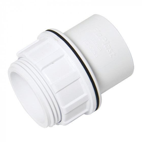 FloPlast ABS Solvent Weld Waste - Tank Connector - 40mm White - WS61W