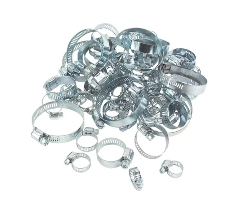 Hose Clip Stainless Steel (Worm Drive) - 60 Piece Trade Pack