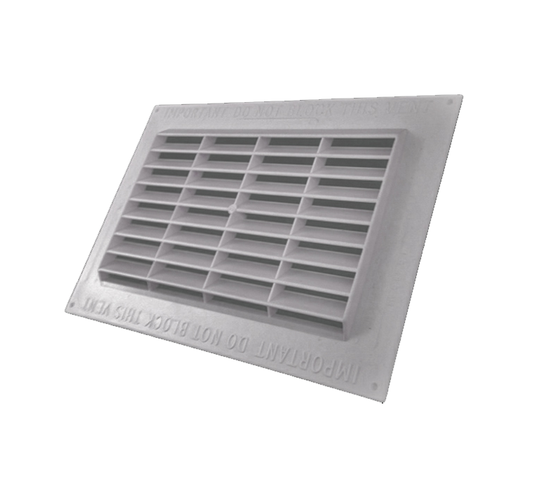 Airflow Surface Mounted Flush Vent - 11" x 8" White