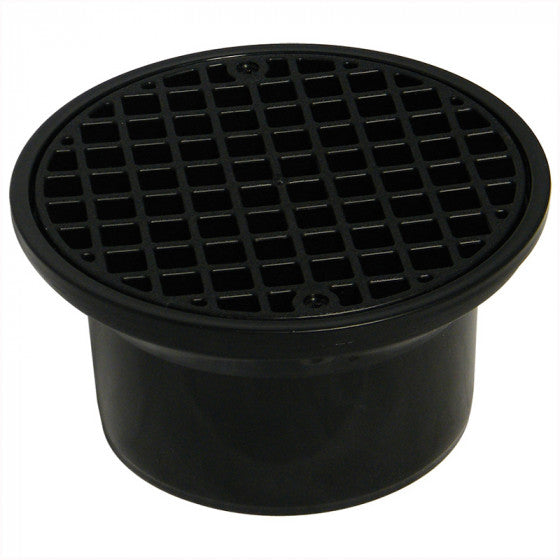 FloPlast 110mm Underground Drainage - Round Bottle Gully Trap Hopper & Grid - D514