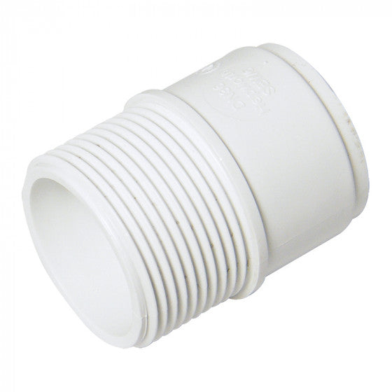FloPlast ABS Solvent Weld Waste - Male Adaptor - 40mm White - WS64W