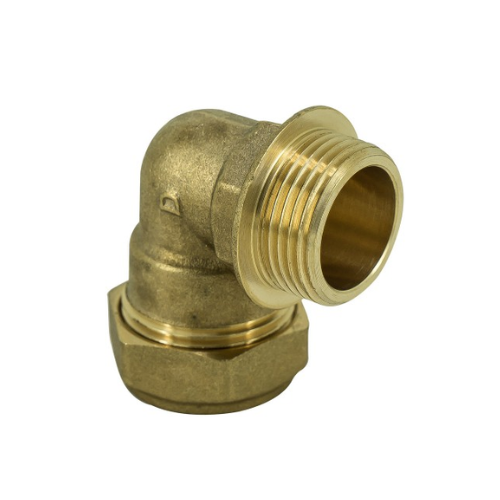 Brass Compression - Male Iron Elbow - 15mm x 3/4"