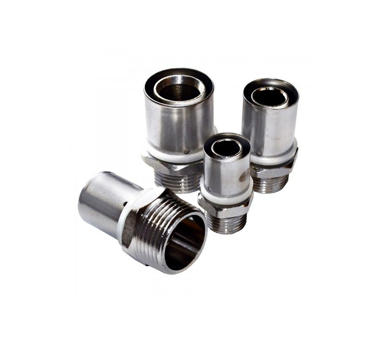 NovaTherm Male Straight Union NF5 Crimp Fitting (Pack of 4) - 32mm x 1" - NF5-S2632x1