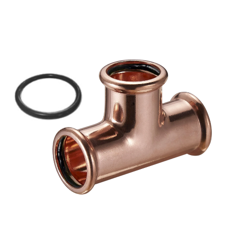 M-Press Fittings - Copper Water - M-Profile - Press Fit - Equal Tee - 42mm