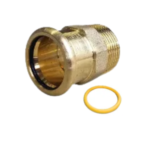 M-Press Fittings - Copper Gas - M-Profile - Press Fit - Male Iron Coupling - 67mm x 2 1/2"