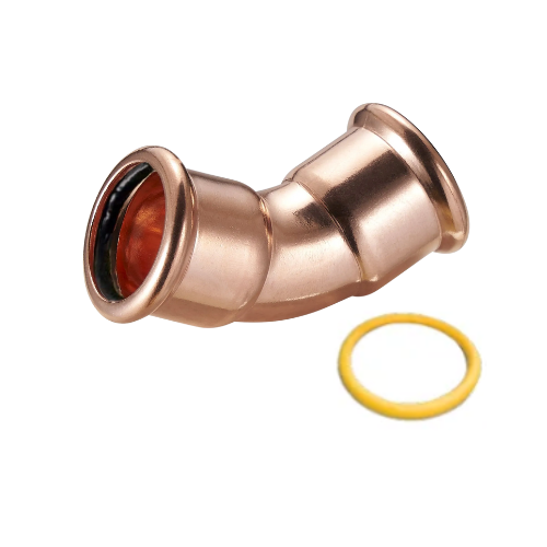 M-Press Fittings - Copper Gas - M-Profile - Press Fit - Obtuse Bend - 67mm
