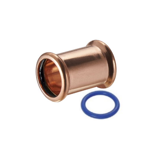 M-Press Fittings - Copper Steam - M-Profile - Press Fit - Straight Coupling - 54mm