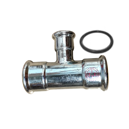 M-Press Fittings - Carbon Steel - M-Profile - Press Fit - Branch Reducing Tee - 35mm x 35mm x 22mm