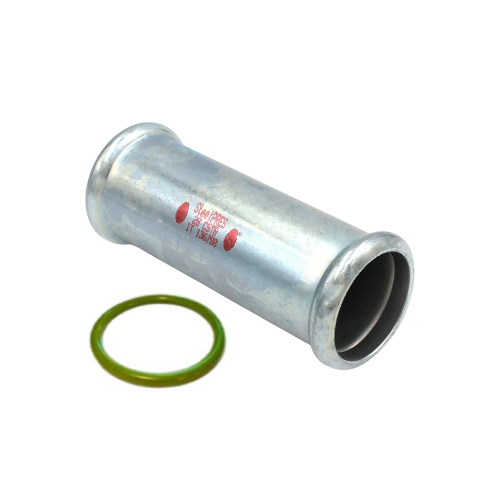 M-Press Fittings - Carbon Steel FKM for Solar, High Temp, Compressed Air & Industrial Heating - M-Profile - Press Fit - Slip Coupling - 35mm