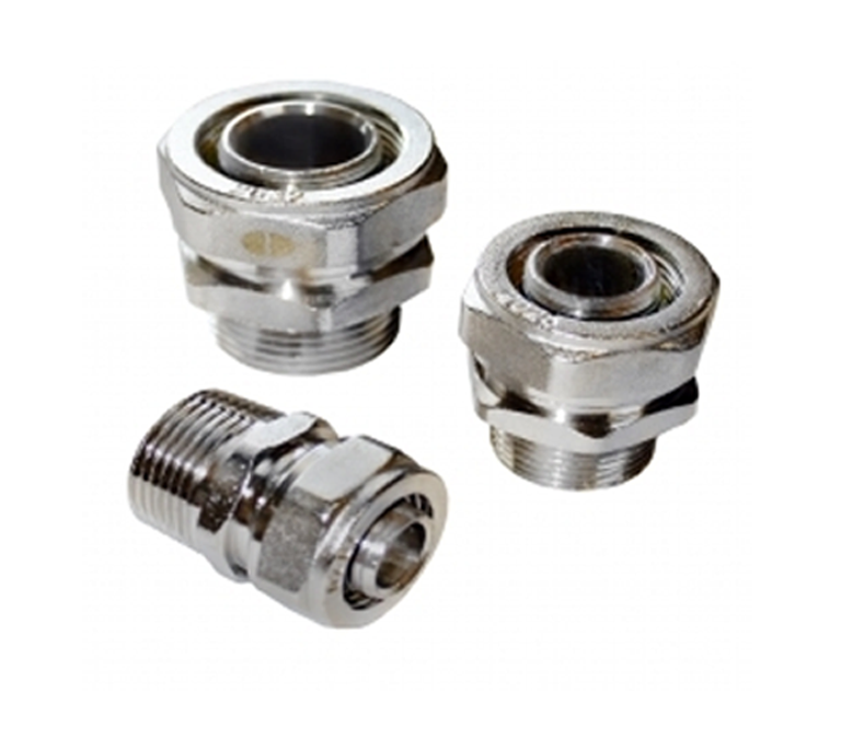 NovaTherm Male Straight Union NF1 Compression Fittings (Pack of 5) - 16mm x 1/2" - NF1-S1216x1/2 C