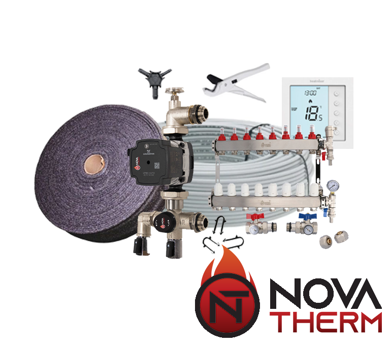 NovaTherm Water Underfloor Heating Multi Zone Kit - 240m2
