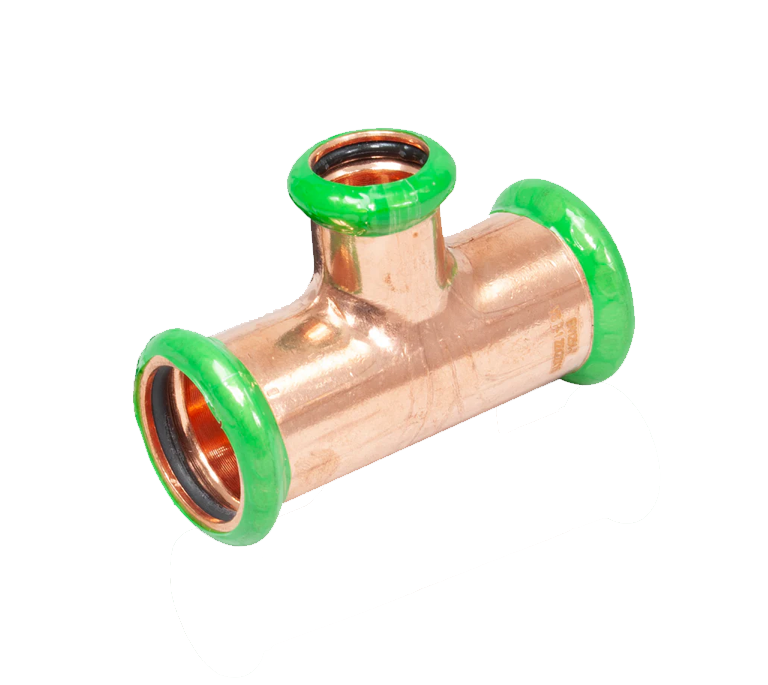 Pegasus PressFit Branch Reducing Tee - M-Profile - Water - 54mm x 54mm x 42mm (Pack of 2)