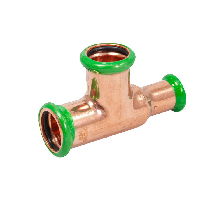 Pegasus PressFit One End Reducing Tee - M-Profile - Water - 28mm x 22mm x 28mm (Pack of 5)