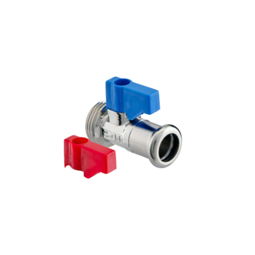 M-Profile - Press Fit - Water - Straight Washing Machine Valve - 15mm x 3/4"