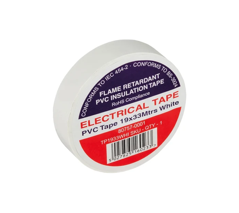 PVC Insulation Tape - White 19mm x 33m