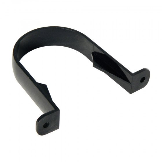 FloPlast 68mm Round - Downpipe Pipe Clip - Black - RC1B