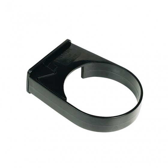 FloPlast 68mm Round - Downpipe Single Fix Pipe Clip - Black - RC3B