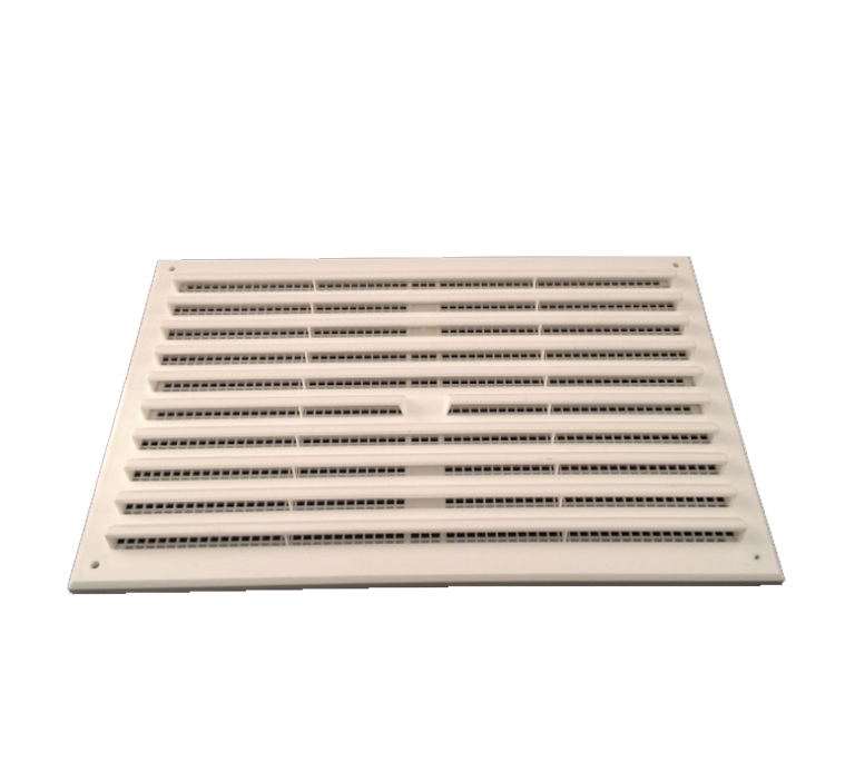 Airflow Surface Mounted Vent with Removable Flyscreen - 9" x 6" White