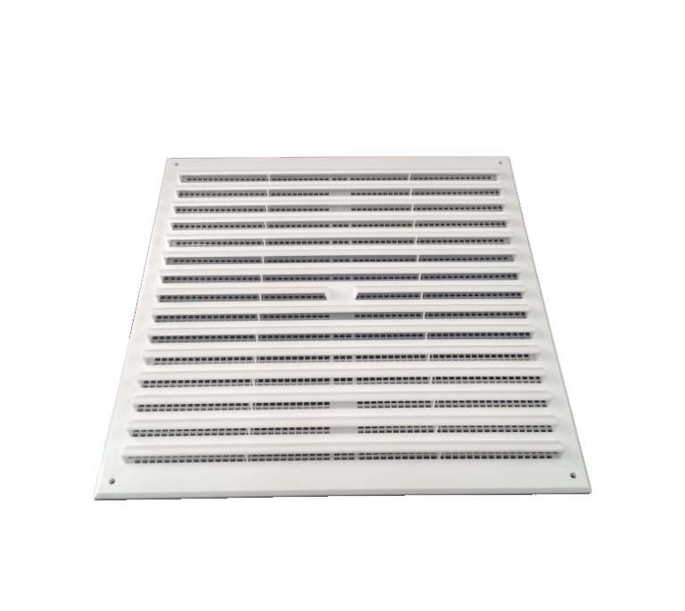 Airflow Surface Mounted Vent with Removable Flyscreen - 9" x 9" White