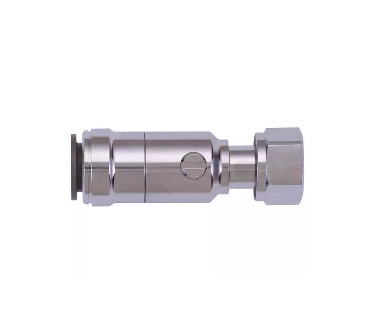 Speedfit Brass Chrome Plated Service Valve with Tap Connector - 15mm - 15PTSV
