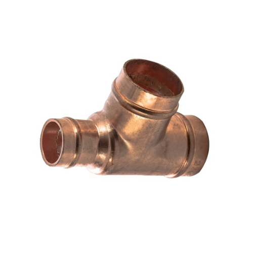 Solder Ring - One End Reducing Tee - 35mm x 22mm x 35mm