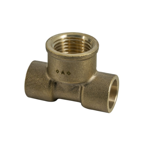 Solder Ring - Female Iron Branch Tee - 15mm x 15mm x 1/2"