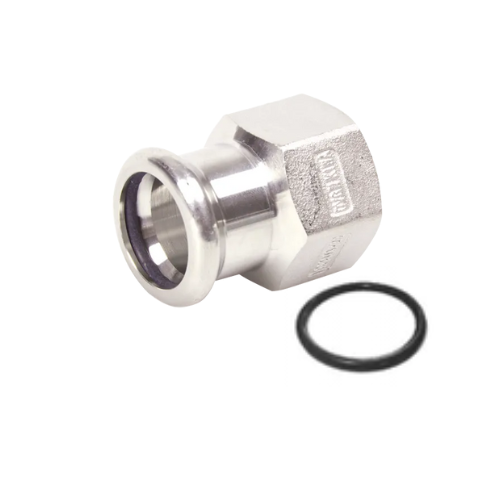 M-Press Fittings - Stainless Steel 304 Water - M-Profile - Press Fit - Female Iron Coupling - 28mm x 1"