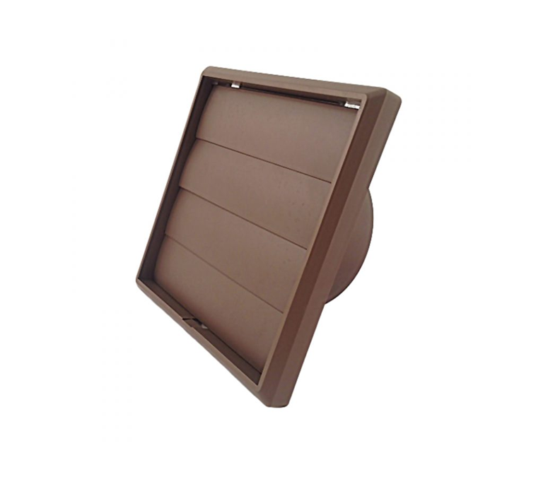 Airflow External Gravity Flap Terminal - 4" Brown