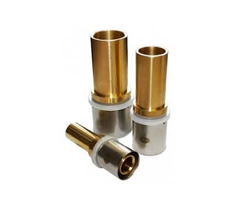 NovaTherm Crimp x Brass Tail NF5 Transition Crimp Fittings (Pack of 6) - 32mm x 28mm - NF5-S2632x28CU A