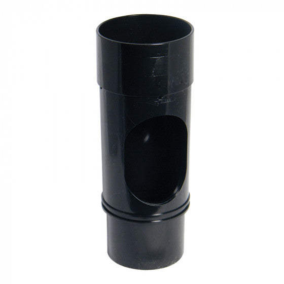 FloPlast 68mm Round - Downpipe Access Pipe - Black - RX1B