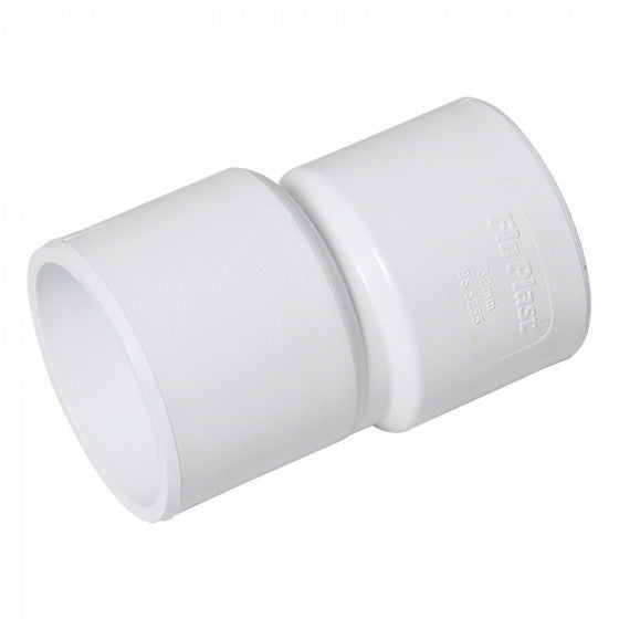 FloPlast ABS Solvent Weld Waste - Level Invert Reducer - 40mm x 32mm White - WS50W