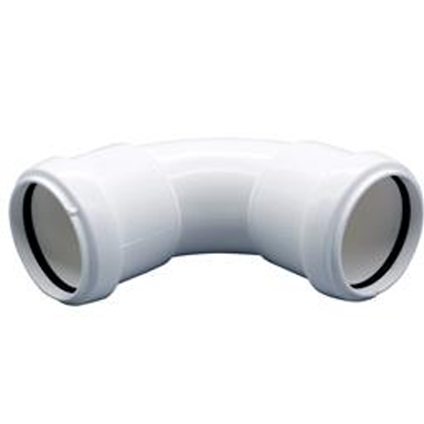 FloPlast Push Fit Waste - Swept Bend 92.5° - 40mm White - WP15W