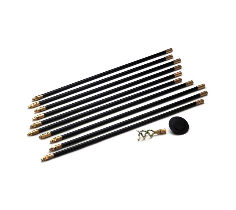 Bailey Drain Rod Set Black (Contract) - 3/4" x 3ft - Universal Joint - Z4863