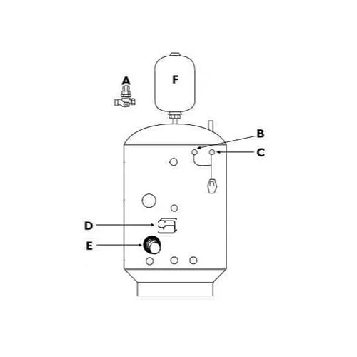McDonald Water Storage Powerflow 2000 (Copper Cylinder) Unvented Cylinder Spares