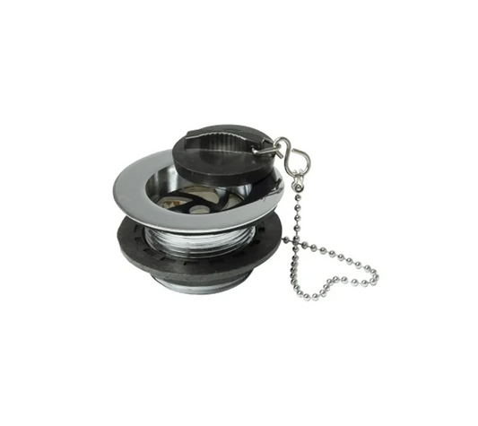 Peerless Tubby Poly Plug Bath Waste (with Chain) - 1 1/2" - Chrome - 201334