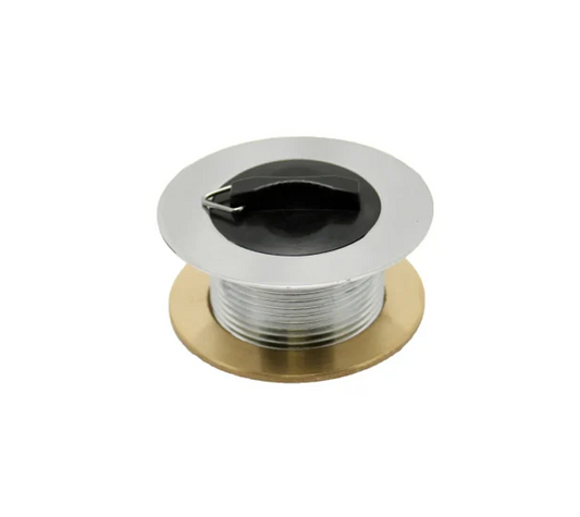 Peerless Tubby Poly Plug Bath Waste (without Chain) - 1 1/2" - Chrome - (Brass Backnut) - 201351
