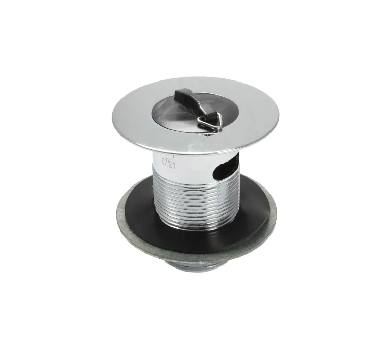 Peerless Poly Plug Belfast Sink Waste (without Chain) - Slotted 1 1/2" Chrome (Metal Backnut)