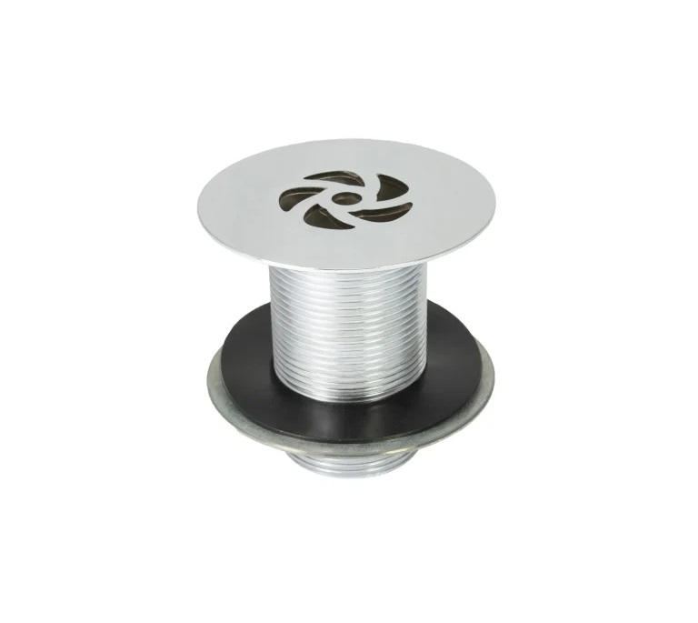 Peerless Flush Grated Waste - Unslotted - 1 1/2" - Chrome - (Metal Backnut) - 201462