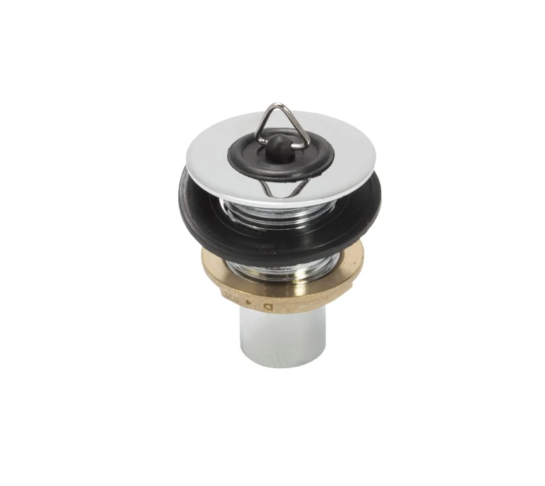 Peerless Poly Plug Caravan Waste - Unslotted - 3/4" - Chrome - (Brass Backnut) - 201647