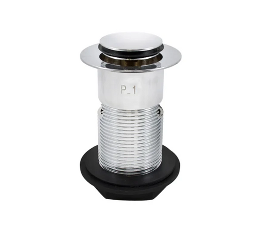 Peerless Clicker Plug Basin Waste - Slotted - 1 1/4" - Chrome - (120mm Tail) - 201755