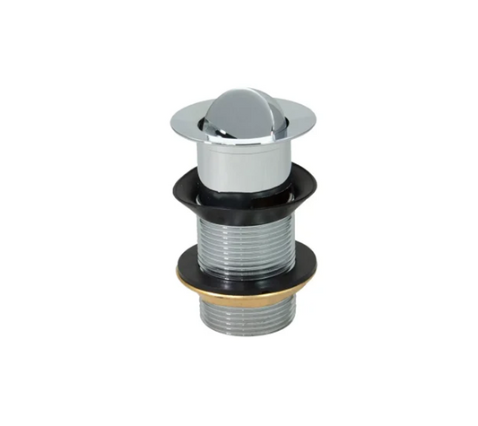 Peerless Flip Plug Basin Waste - Slotted - 1 1/4" - Chrome - (Brass Backnut) - 201883