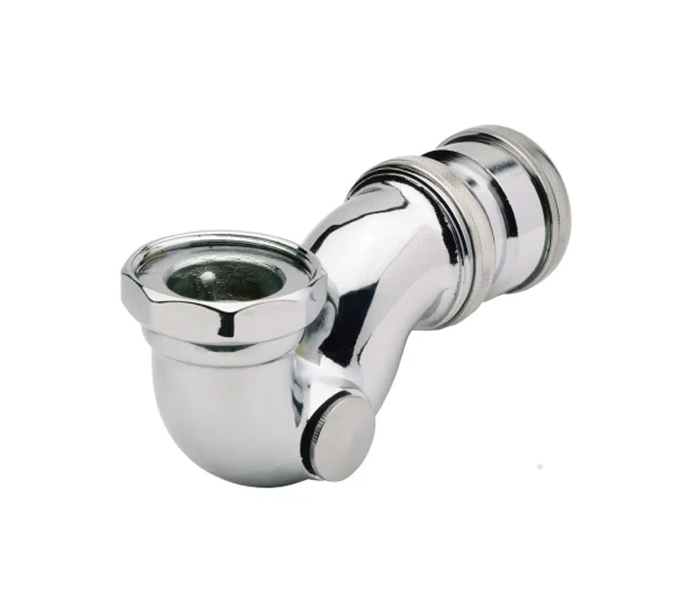 Peerless Exposed Low Level Bath Waste Trap - 1 1/2" - Chrome - 201911