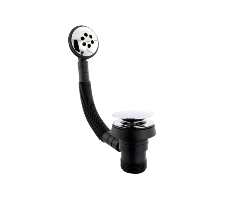 Peerless Mushroom Clicker Plug Bath & Overflow Combination Waste - 1 1/2" - Chrome - 202007