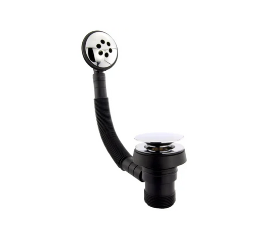 Peerless Mushroom Clicker Plug Bath & Overflow Combination Waste - 1 1/2" - Chrome - 202007