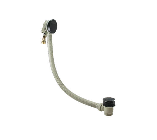 Peerless Clicker Pop-Up Overflow Bath Filler - 1 1/2" - Matt Black - 204490