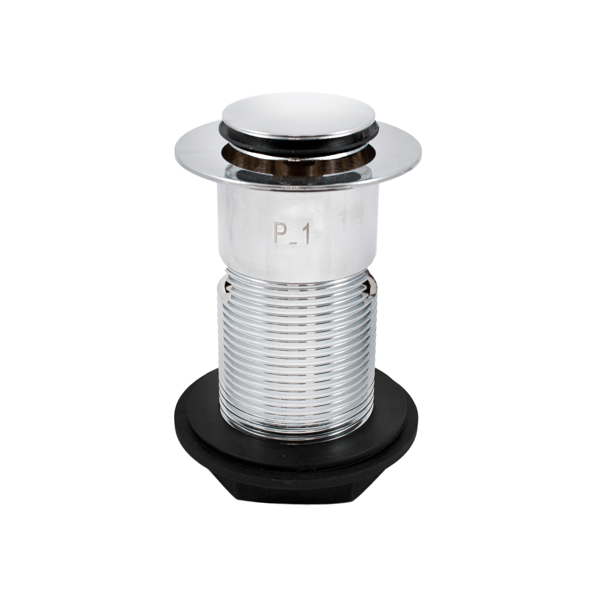 Peerless Stainless Steel Clicker Basin Waste - Slotted - 1 1/4" - Chrome - 205150